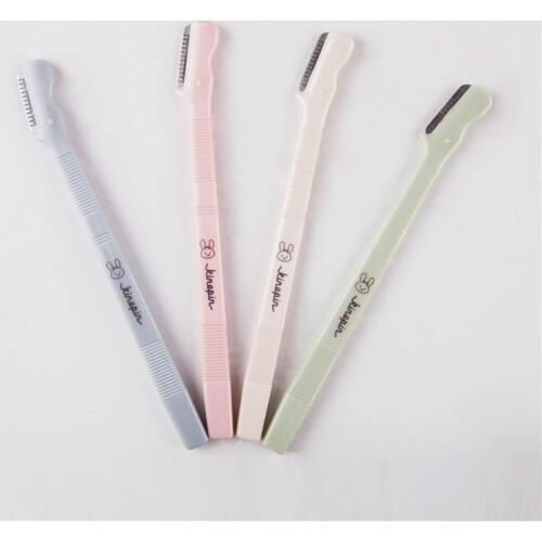 2PCS/Lot Eyebrow Trimmer Stainless Steel Blade Small Size Portable Safety Makeup Face Hair Removal Razors Women Face Care Tools