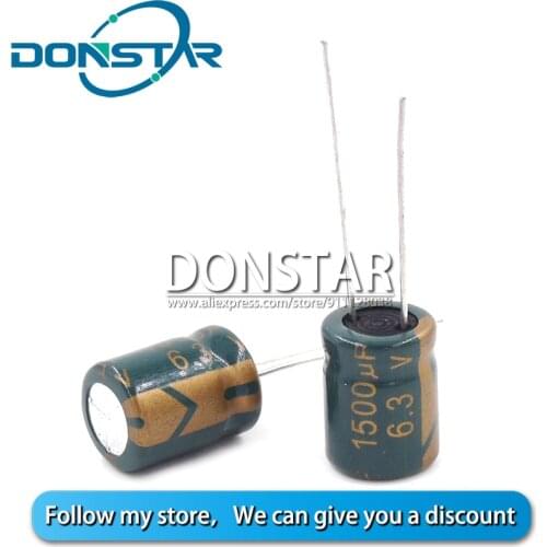 20PCS 6.3V 1500UF Electrolytic Capacitor 10*13MM Aluminium Electrolytic Capacitor 1500UF 6.3V