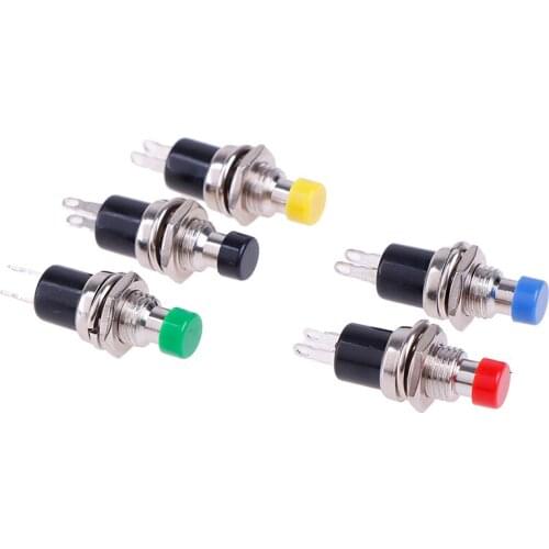 2P Spring Return Mini Push Button Momentary Switch Normally Open 7MM