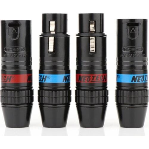 4PCS XR1812 3Pin XLR Male to Female Microphone Extension Cable Microphone Cables Plug Audio Socket Audio Connector Adapter