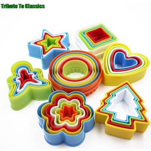 6Pcs/1 set Cookies Cutter Frame Cake Mould DIY Star Tree Round Heart Flower Mold Cookie Maker