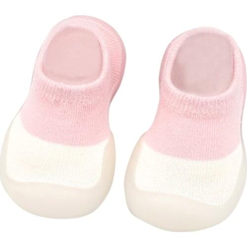 Baby Socks Shoes Infant Color Matching Kids Boys Shoes Doll Soft Soled Cute Child Floor Socks Shoes Toddler Girls First Walkers