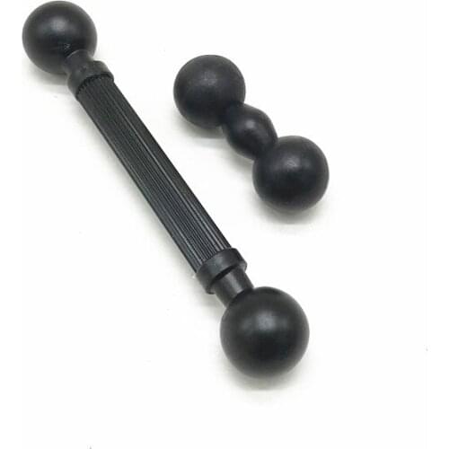 Double Ball Head Adapter Extension Joint Mount Adapter Connecting Bracket for 17mm Magnetic Car Phone Tablet Holder