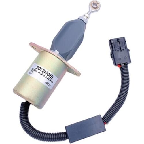 Excavator 12V 24V shutoff solenoid 4942878 3415706 5365993 4946639 stop solenoid