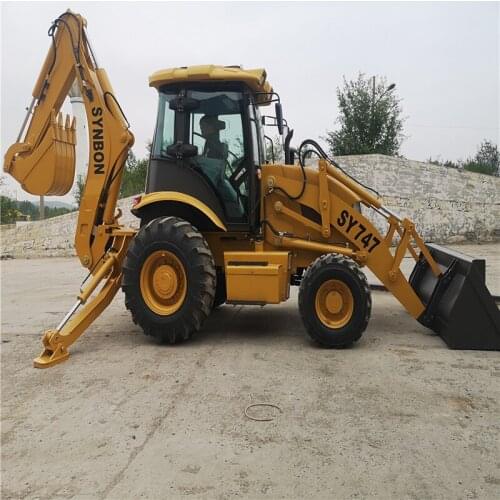 SYNBON Cummins Engine Backhoe Loader Excavation Loading Excavator Bucket SY747