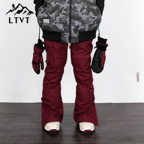 LTVT Brand Ski Pants Women and Men Professional Winter Snowboard Pants Outdoor Sports Pantalon Ski Female Hiking Ski Trousers