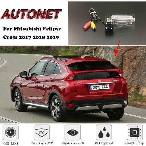 AUTONET HD Night Vision Backup Rear View camera For Mitsubishi Eclipse Cross 2017 2018 2019 license plate camera