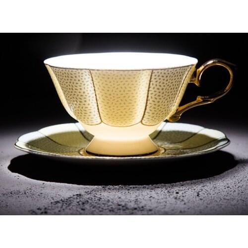 Ceramic Coffee Cup Tea Cup and Saucer Afternoon Dessert Porcelain Tea Cup Saucer Set Drinkware Tea Cappuccino Cafe Espresso Cup