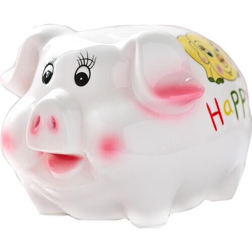 Ceramic Money Boxes Cartoon Cute Creative for Gift Piggy Bank Childrens Coin Tank Maison Money Boxes Home Decoration GG50cq