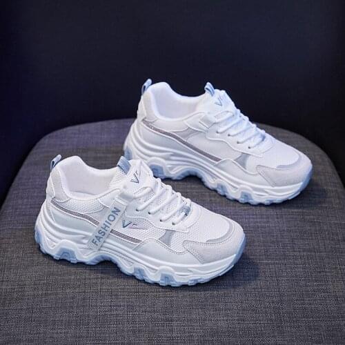 Little white shoes female spring new student running ins breathable womens shoes white sneakers H512