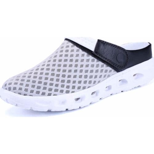 Summer Mesh Shoes Men Sandals Beach Slippers Clogs Male Sneaker Clogs Man Zuecos Sandalias Zapatos Hombre Size 39-46
