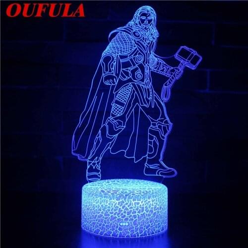 Night LED Lights Novelty 3D lamp Cute Toy Gift 7 Color Abstract Artist Graphics Cartoon Atmosphere Lamp For Children Kids Room