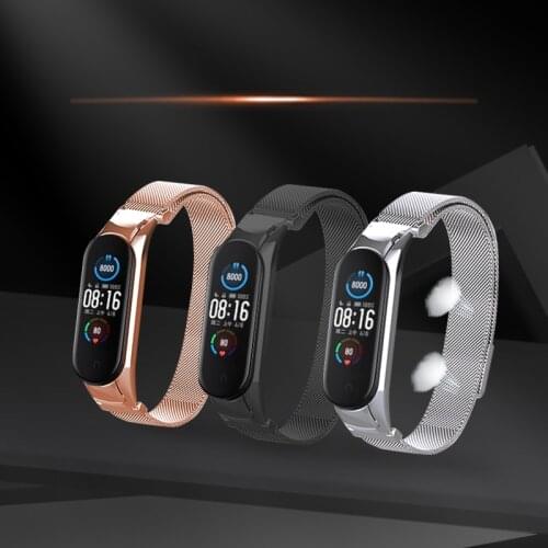 NEW HOT Fashion Business Lady Milanese Replacement smart Watch Band for Xiaomi Mi Band 5 Smart Bracelet xiaomi 5 Global Version