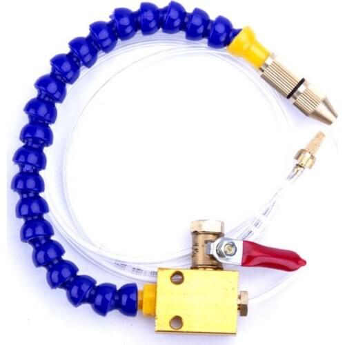 Plastic 10PCS Round Nozzle 1/4PT Flexible Oil Coolant Pipe Hose Blue Orange For CNC Machine Lathe Milling Cooling Tube Retail