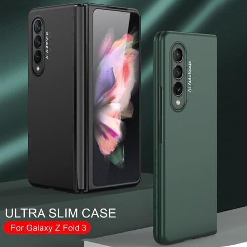 Luxury Thin Case for Samsung Galaxy Z Fold 3 2 5G Cover Matte Hard PC Slim Phone Case For Galaxy Z Fold3 Fold2 Front Back Cover