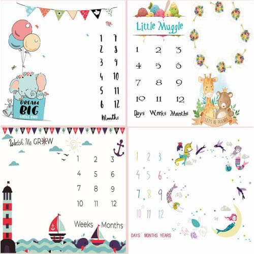 Explosive Baby Photo Background Cloth Milestone Blanket Baby Full Moon Photography Blanket Child Photography Cloth Baby