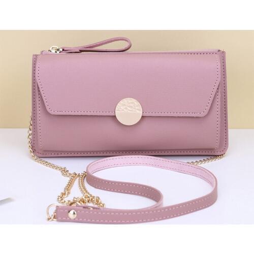 High Capacity Women Wallets Fashion Flap Long Women Shoulder Bag Handbag Casual PU Leather Zipper Ladies Wallet Messenger Bag