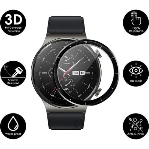 3D Curved Screen Glass Screen Protector Film For Huawei Watch GT2 Pro Full Coverage Protective Film