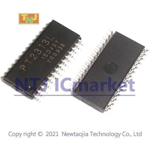 10 PCS PT2313L SOP28 PT2313 2313L Volume Controller,4-Channel Audio Processor IC CHIP