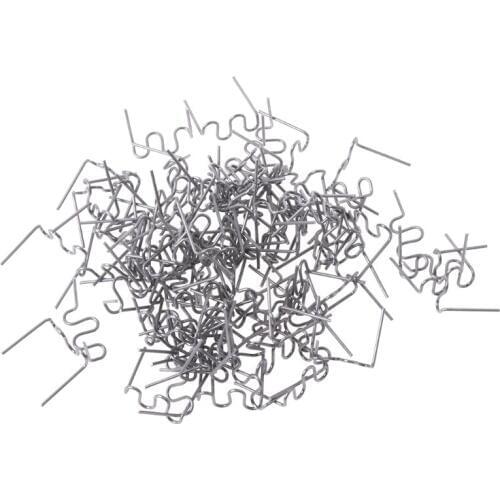 100 Pcs/Set Precut 0.8mm Wave Flat Hot Staples For Plastic Stapler Repair Welder