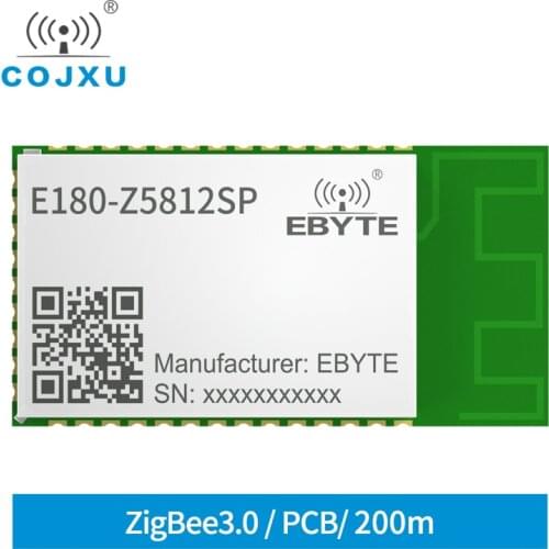 2.4GHz ZigBee3.0 TLSR8258 12dbm Wireless Transceiver Receiver Module Low Power Touch Link PCB Antenna cojxu E180-Z5812SP