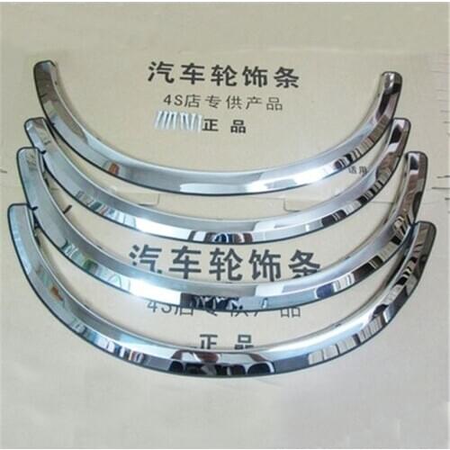 Car Styling for Nissan QASHQAI J10 J11 2008-2018 high quality Stainless steel car wheel eyebrow trim strip trim
