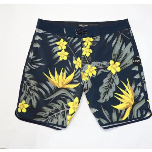2021 Bermuda Quick Dry Breathable Mens Beach Shorts Surfing Swim Fitness Trunks Boardshorts Elastic Spandex Beach Board Shorts