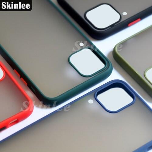 Skinlee For Samsung Galaxy A22 4G Case Translucent Skin Matte Hard Cover Shockproof Case For Samsung A22 Cover