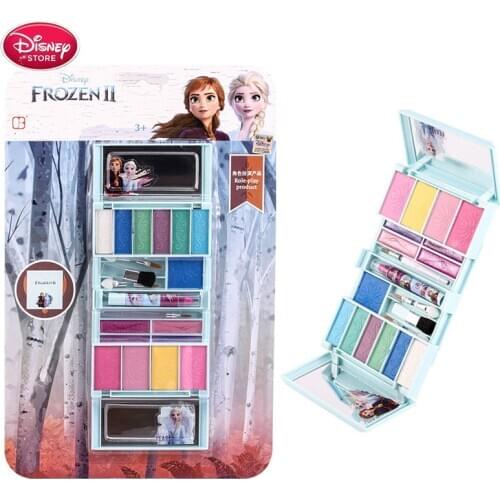 Frozen Disney Makeup Toy Girls Disney Princess Elsa Anna Kids Makeup Children Make Up Set Girls Pretend Play Disney Jewelry