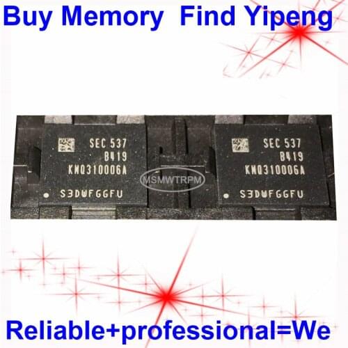 KMQ310006A-B419 BGA221Ball EMCP 16+12 16GB Mobilephone Memory New original and Second-hand Soldered Balls Tested OK