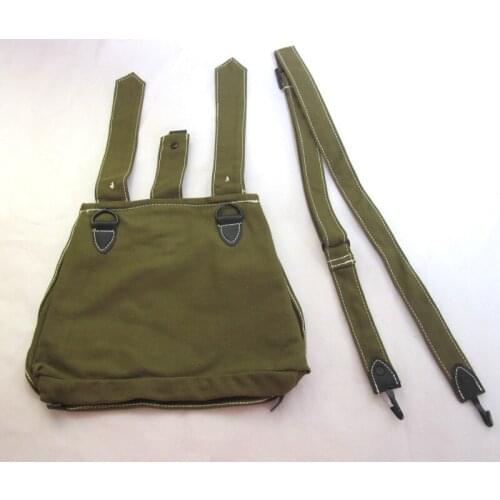 WW2 WWII GERMAN ARMY CANVAS BREAD BAG WITH SHOULDER STRAP Replica Military War Reenactments