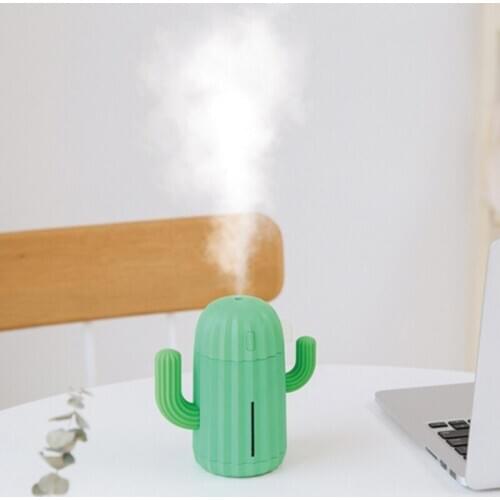 Cactus Shape Large Capacity Portable Desktop Air Humidifier USB Mist Maker Aroma