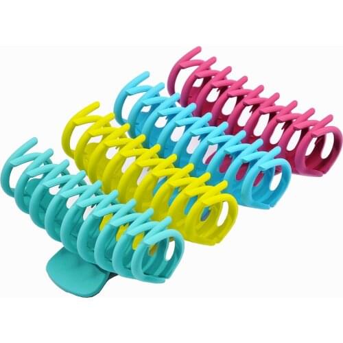 Korean Hot Sale Solid Colour Claw Clip Large Barratte Crab Hair Claws Ponytail Holder Bath Clip for Women Girls Hair Accessories