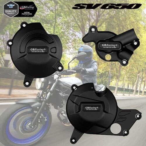 Motorcycle Secondary Engine Cover Protection Set Case for GBRaing for Suzuki SV650 X SV 650 2015-2021 DL650 V-STROM2017-2021