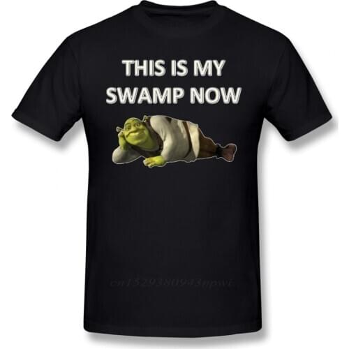 Shrek T Shirt Cartoon Print Shrek T-Shirt Summer Graphic Tee Shirt Funny Short Sleeves Mens 3xl Cotton Tshirt