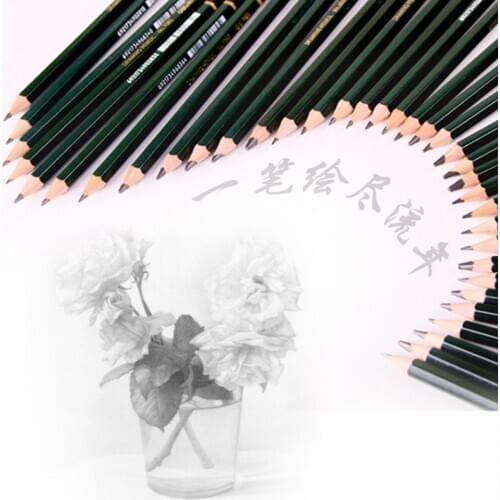 Deli Sketch Pencil Set Professional Students Use Painting Art Supplies Brush 2b4b8b Beginner Sketch Pencil Combination