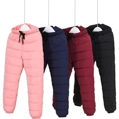 New 2018 autumn winter Kids pants boys pants children down cotton trousers girls children thick warm pants baby toddler trousers