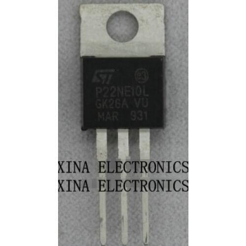STP22NE10L P22NE10L P22NE10 22A/100V TO-220 ROHS ORIGINAL 10PCS/lot Free Shipping Electronics composition kit