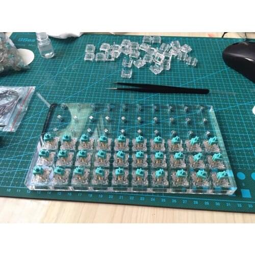 Mechanical keyboard switch lubrication plate to enhance the feel and lubricate the shaft special tool acrylic test shaft plate