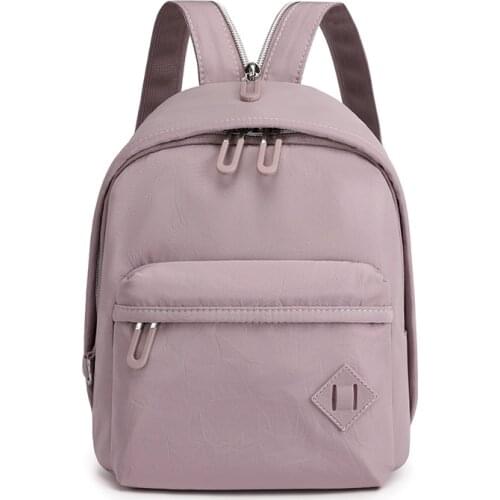Trend fashion backpacks for women 2021 high quality brand mini backpack nylon Small backpack solid black Womens backpack bag