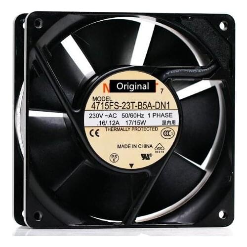 100% working 4715FS-23T-B5A-DN1 230V 0.16A / 0.12A AC cabinet fan 12038 cooling fan metal frame