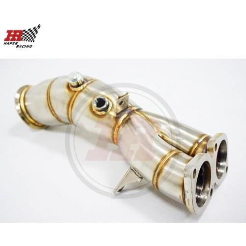 HP RACING 4.0'' Single Turbo N55 N55B30 Exhaust Downpipe E82 E88 E90 E91 E92 E93 135I 335I 2011-2012
