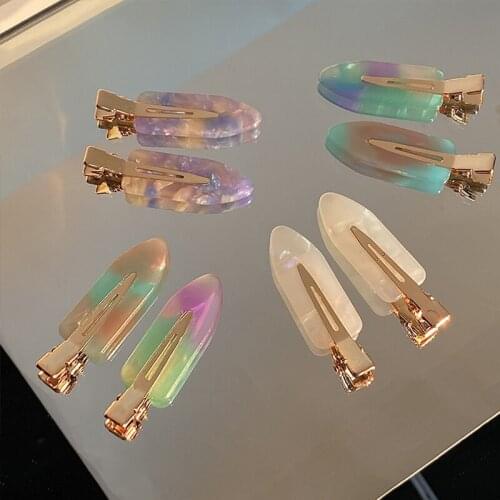 New Leopard Acetate Tortoiseshell Pattern Streamer Colorful Seamless Hairpin Makeup Hairdressing Styling Hairpin Hairpin