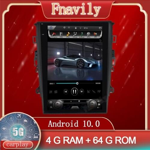 Android 10 Car Radio For Ford Mondeo Car DVD Player Multimedia System Stereo GPS Autoradio Navigation Vertical Screen 12.1"