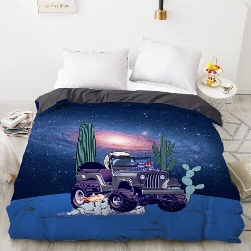 Car Cartoon Kids Duvet cover Quilt/Blanket/Comfortable Case Bedding for children baby girls 140x200 240x220 for Home cactus