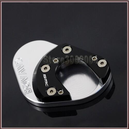 For KTM 690 SMC/-R SMC-R 2008-2015 2014 2013 2012 2010 2009 Motorcycle Aluminum Side Kickstand Stand Extension Support Plate CNC