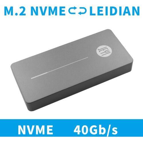 JEYI m.2 for Nvme Enclosure HDD Box Case for NVME TO TYPE-C CNC Aluminium 3.1 M2 USB3.1 M.2 PCIE U.2 SSD Adapter Thunderbolt 3