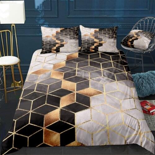 Smoky Cubes Bedding Set For Bedroom Soft Bedspreads For Double Bed Home Duvet Cover Quality Quilt Cover+Pillowcasex2
