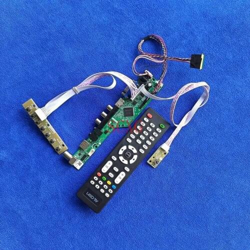 DIY Kit Signal analog Fit LP156WHA/LP156WHB/LP156WHU LCD LED Monitor drive board AV VGA USB HDMI-compatible 1366*768 40-Pin LVDS
