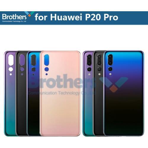 Battery Housing for Huawei P20 Pro Battery Door with Camera Lens Metal for Huawei P20 Pro Back Case Back Housing Replacement Top